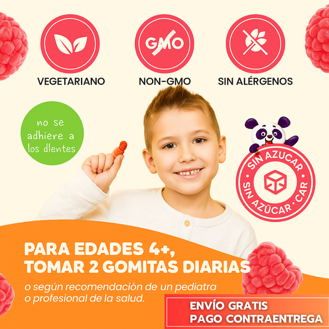SereniKids™ - Gomitas de Magnesio sin Azúcar para Calmar y Mejorar el Sueño Infantil