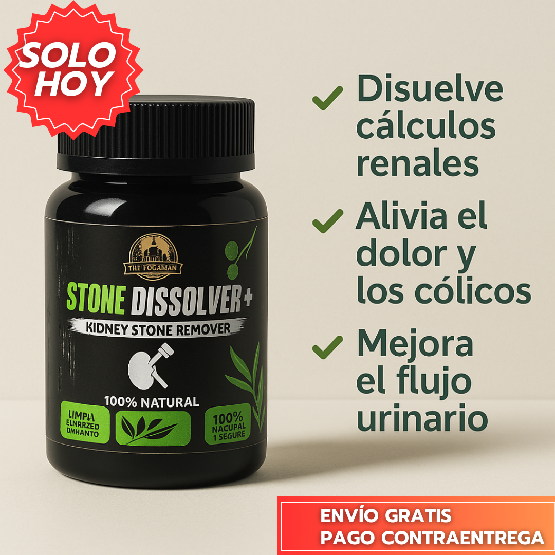 Oferta Especial 2x1: Stone Dissolver™ - Disuelve Cálculos, Alivia Dolor y Mejora el Flujo Urinario