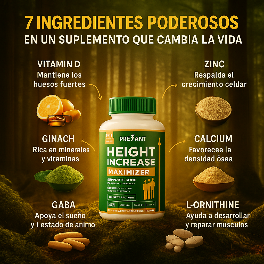 Height Increase Maximizer - Apoya tu crecimiento Oseo de forma natural