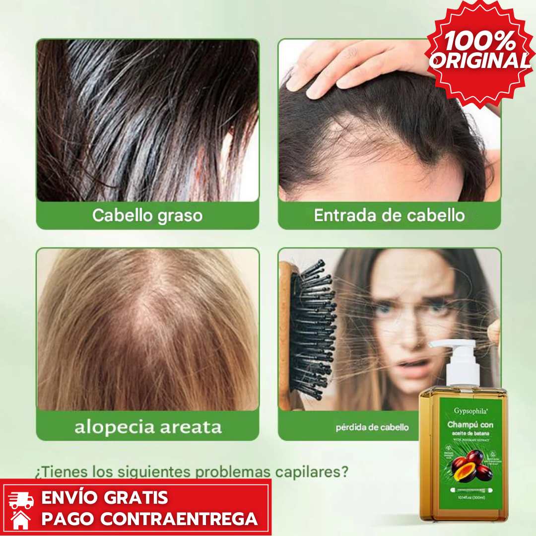 Batana Oil Shampoo™ Champú de Batana y Romero que Repara, Hidrata y Suaviza el Cabello