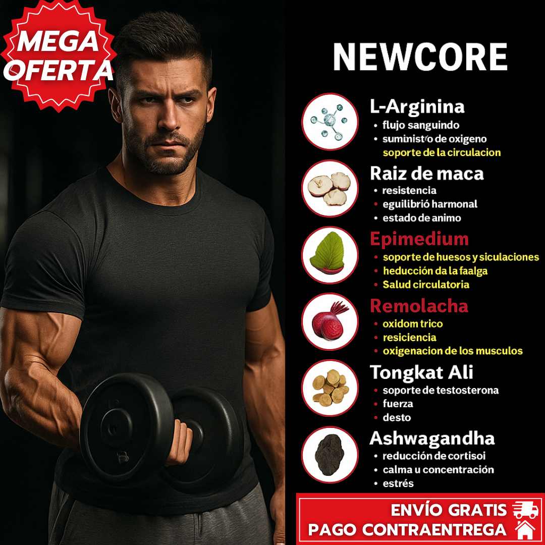 NewCore:  Potenciar tu Fuerza, Energía y Vitalidad Masculina