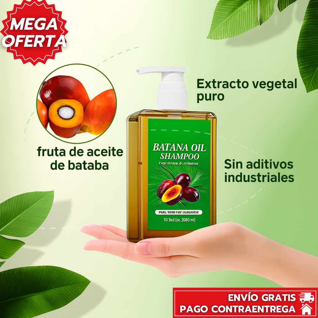 Batana Oil Shampoo™ Champú de Batana y Romero que Repara, Hidrata y Suaviza el Cabello