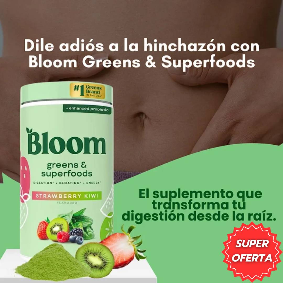 Bloom Greens™ Superfood – Anti-Hinchazón, Salud Intestinal y Energía Natural