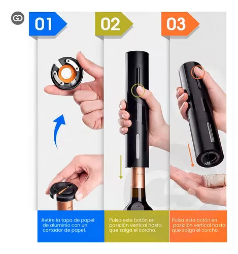Kit Descorchador 4En 1 + Regalo