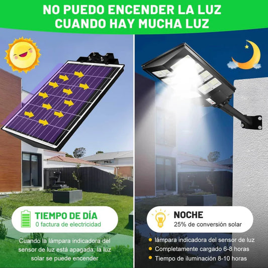 2 Postes de Luz Solar Con sensor y control - Solar Max ™