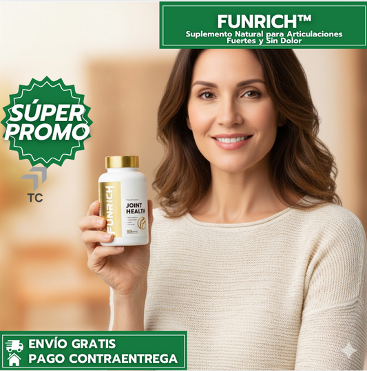FUNRICH ™- Suplemento Natural para Articulaciones Fuertes y Sin Dolor