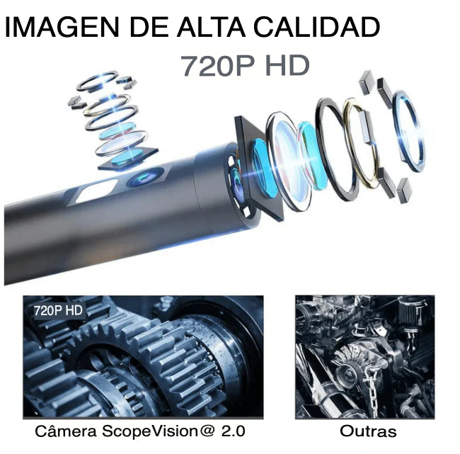 Camara de Sonda Scope Vision 2.0 Original + Regalo