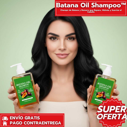 Batana Oil Shampoo™ Champú de Batana y Romero que Repara, Hidrata y Suaviza el Cabello