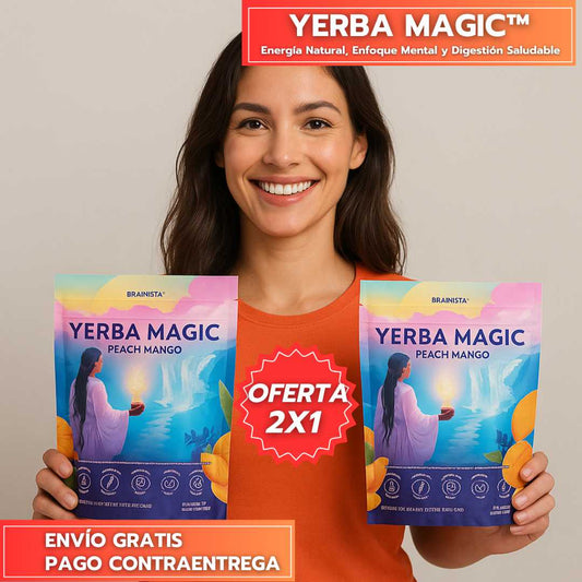 Super Oferta 2x1: Yerba Magic™ - Energía Natural, Enfoque Mental y Digestión Saludable