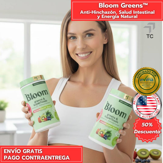 Bloom Greens™ Superfood – Anti-Hinchazón, Salud Intestinal y Energía Natural