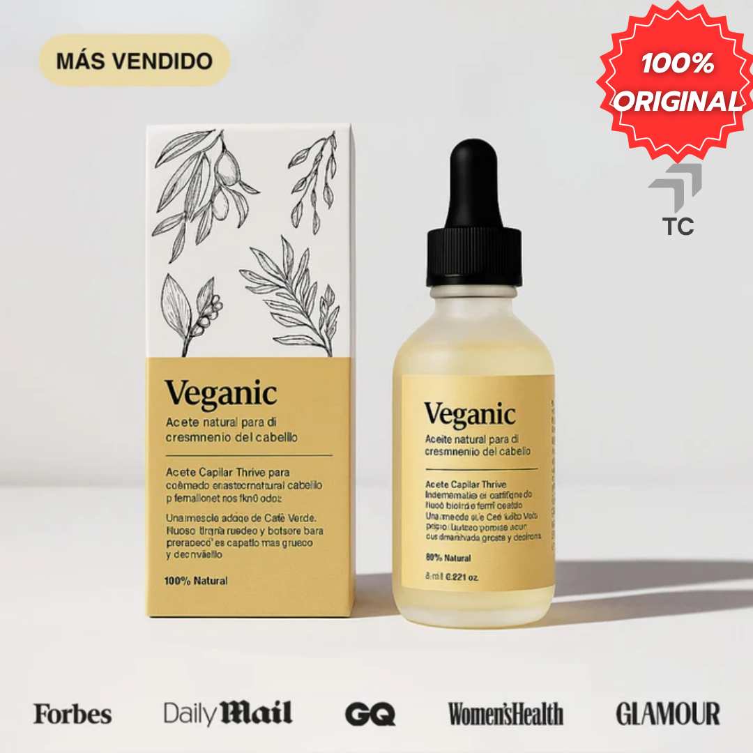 2x1 Veganic™ - Aceite natural para el crecimiento del cabello