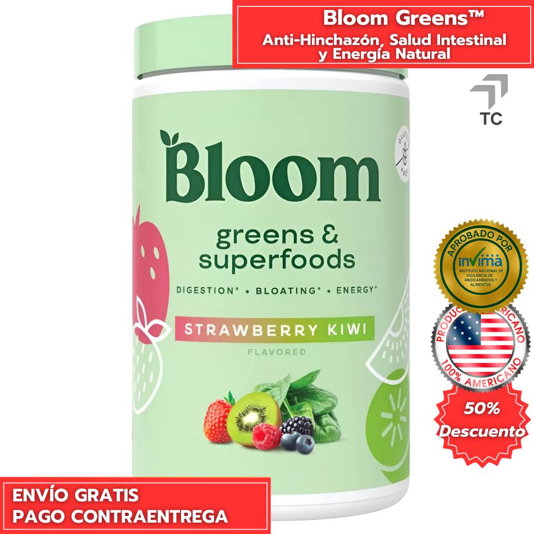 Bloom Greens™ Superfood – Anti-Hinchazón, Salud Intestinal y Energía Natural