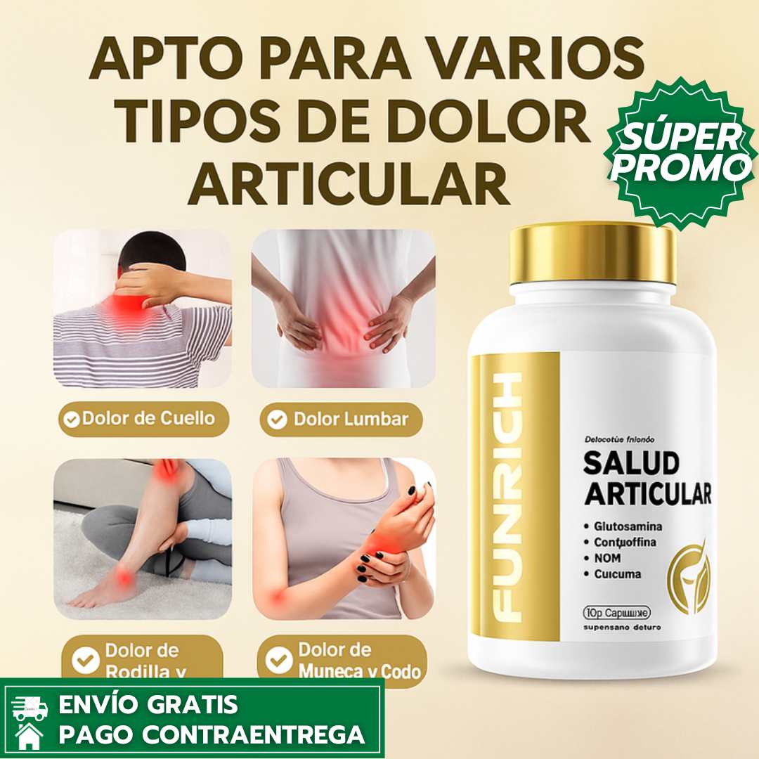 FUNRICH ™- Suplemento Natural para Articulaciones Fuertes y Sin Dolor