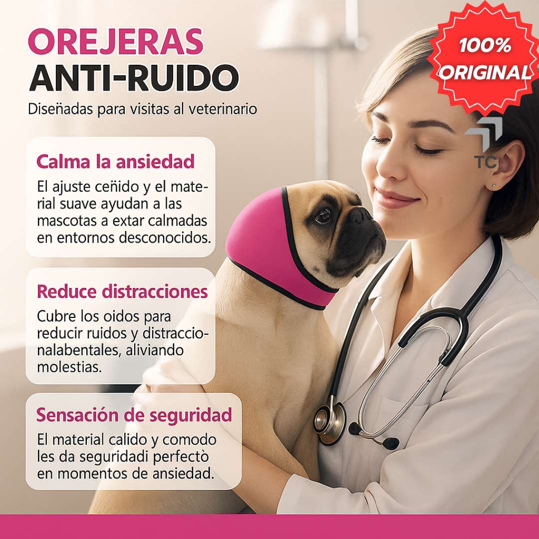 SilencePet™ - Orejeras  Calmantes para Estrés y Ruidos Fuertes