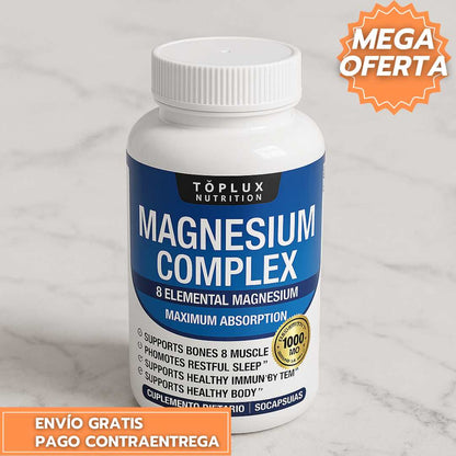 Magnesium Complex™: Magnesio Multifuente para Músculos, Huesos y Descanso Profundo