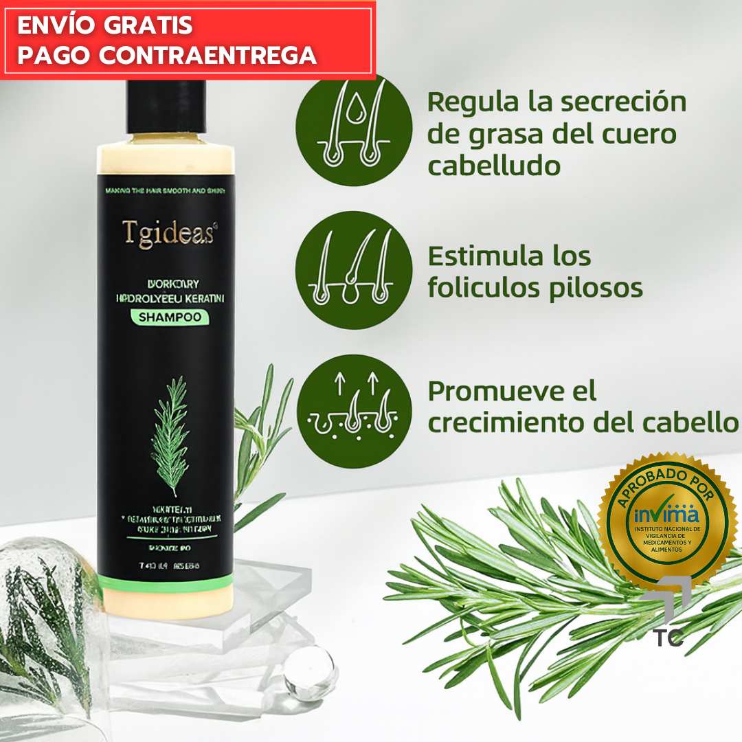Champú Tgideas Profesional – Repara, Fortalece y Engrosa desde la Raíz