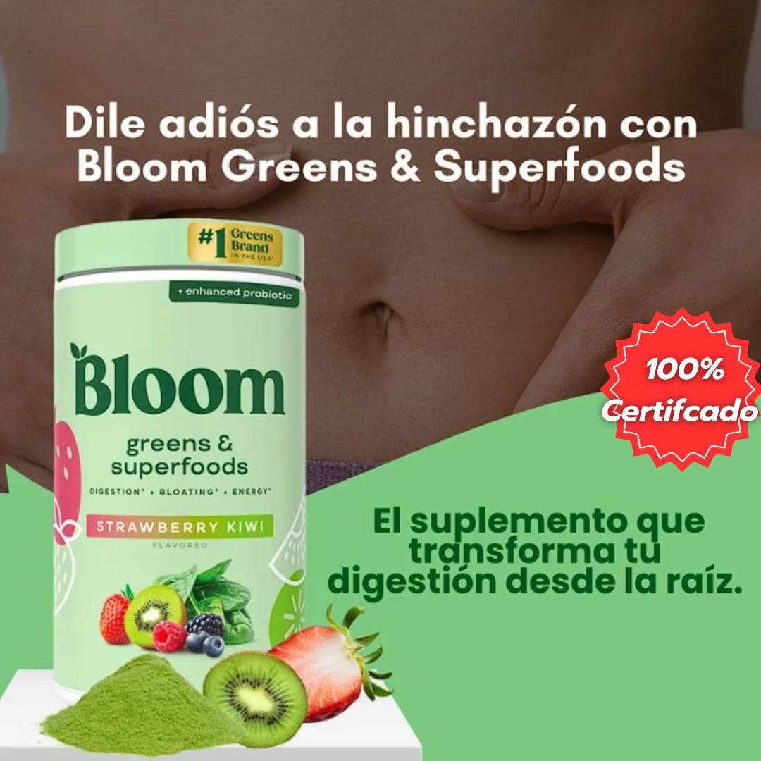Bloom Greens™ Superfood – Anti-Hinchazón, Salud Intestinal y Energía Natural