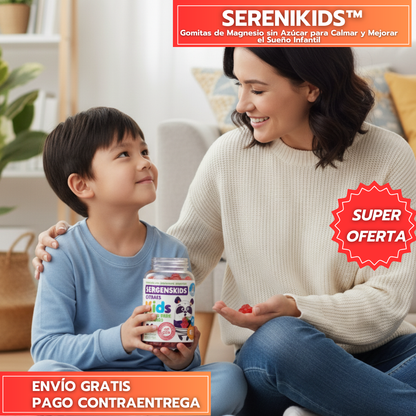 SereniKids™ - Gomitas de Magnesio sin Azúcar para Calmar y Mejorar el Sueño Infantil