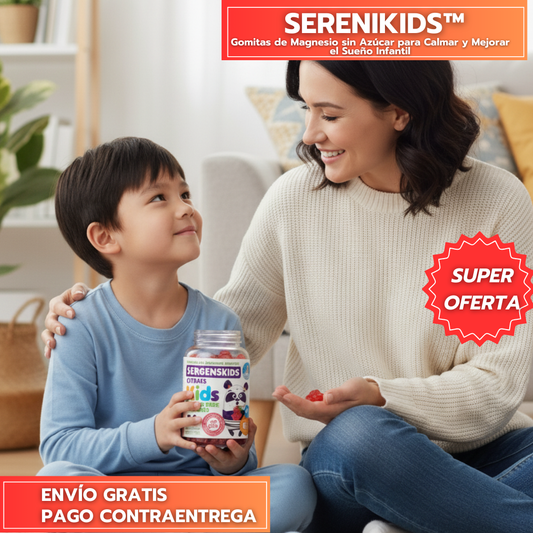 SereniKids™ - Gomitas de Magnesio sin Azúcar para Calmar y Mejorar el Sueño Infantil