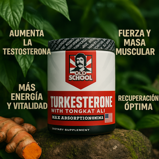 Turkesterone con Tongkat Ali Americana - 120 Capsulas - Potencia tu testosterona Naturalmente