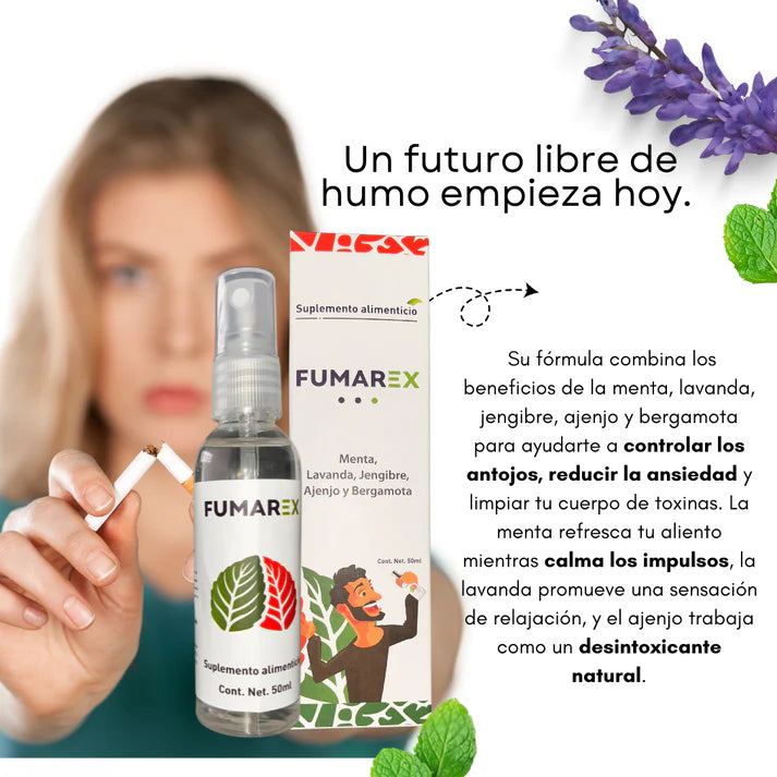 Paga 1 lleva 2  Fumarex - Deje de fumar naturalmente