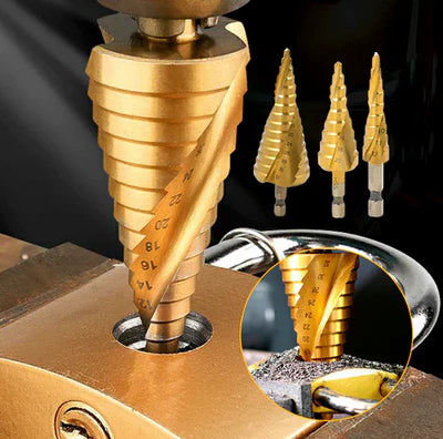 Set X 6 Brocas Alemanas Titanio + Caja de Lujo