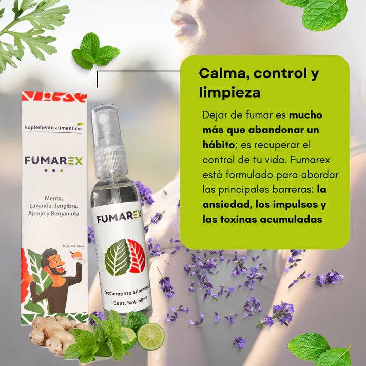 Paga 1 lleva 2  Fumarex - Deje de fumar naturalmente