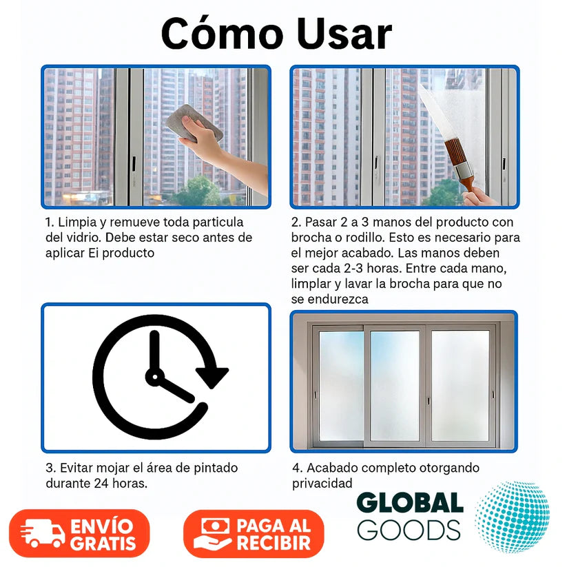 Pintura Americana Glass Pro 300g + Brocha | Pack 2 Unidades