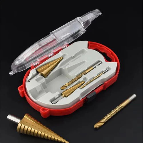 Set X 6 Brocas Alemanas Titanio + Caja de Lujo