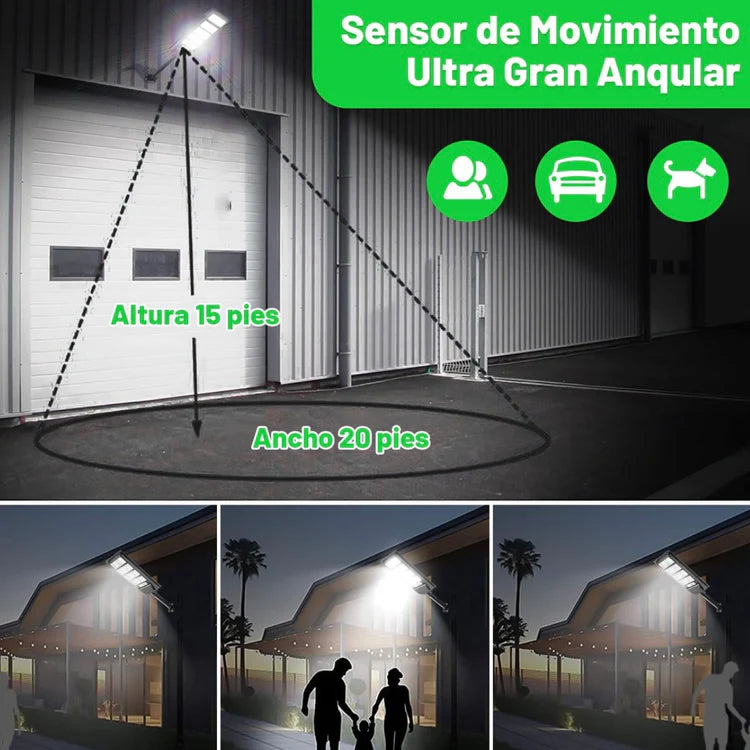 2 Postes de Luz Solar Con sensor y control - Solar Max ™