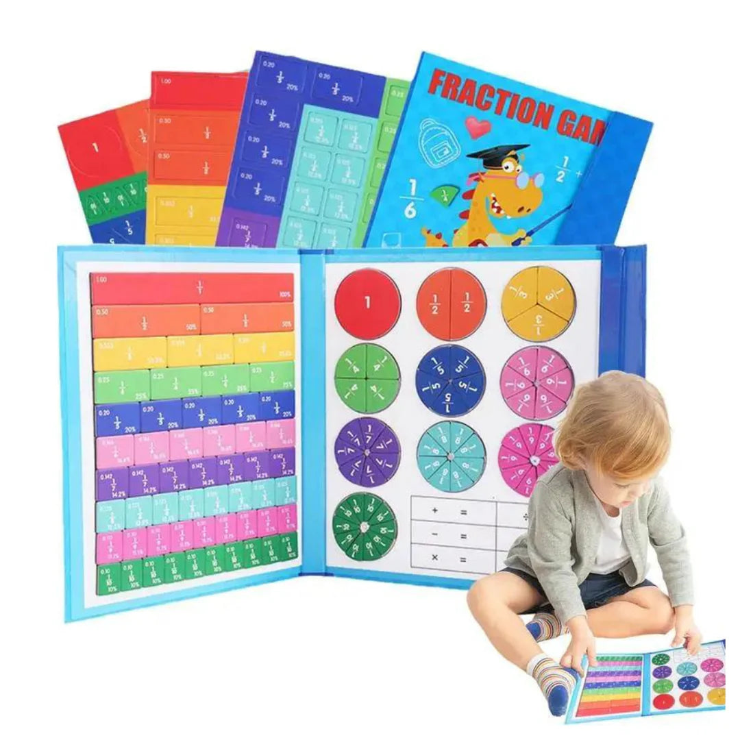 Libro Magnético De Aprendizaje De Fracciones Matemáticas