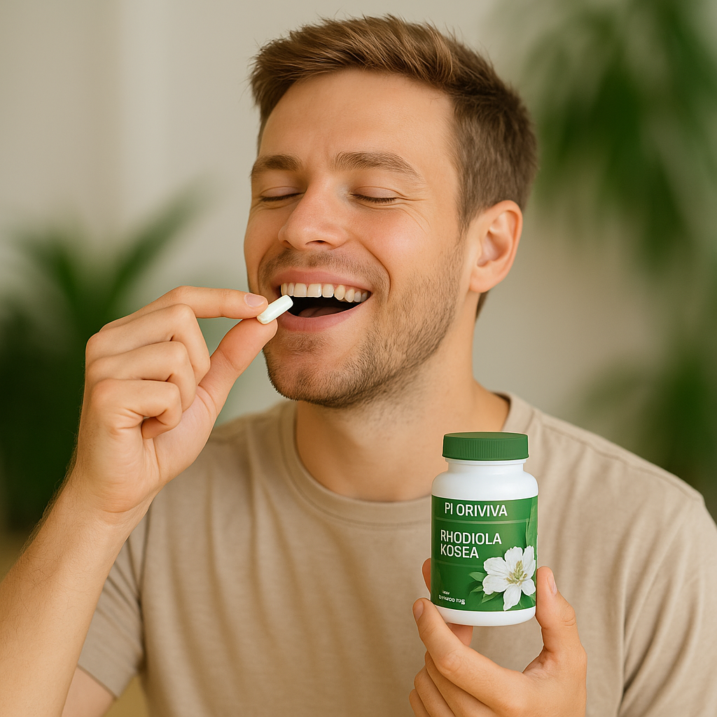 Rhodiola Rosea 1000 mg – Suplemento Antiestrés Natural | 60 Capsulas